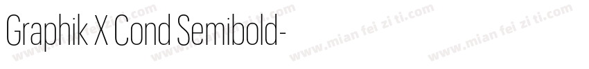 Graphik X Cond Semibold字体转换